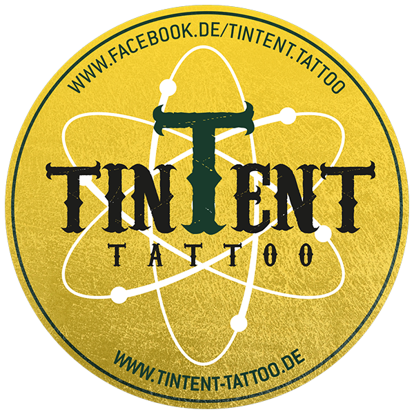 tintent logo atom gelb